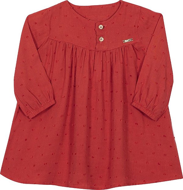 Vestido Manga Longa Nini E Bambini