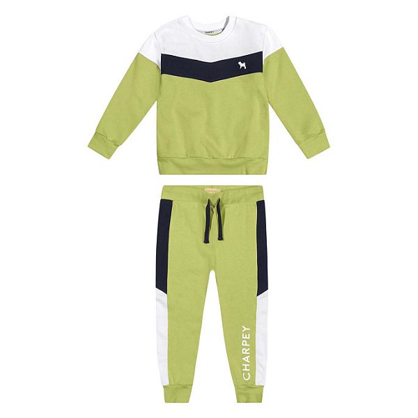 Conjunto Blusão E Calça Moletom Charpey