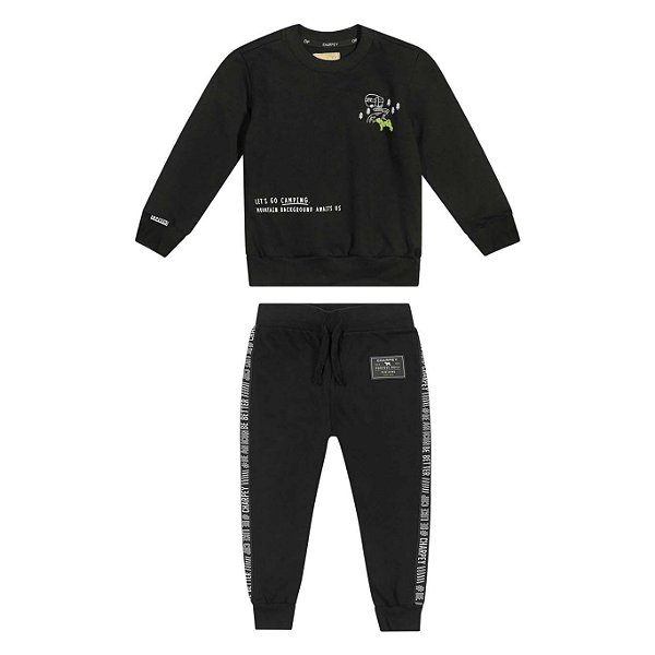 Conjunto Blusão E Calça Moletom Charpey