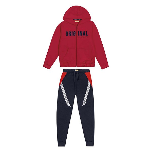Conjunto Jaqueta E Calça Moletom Charpey