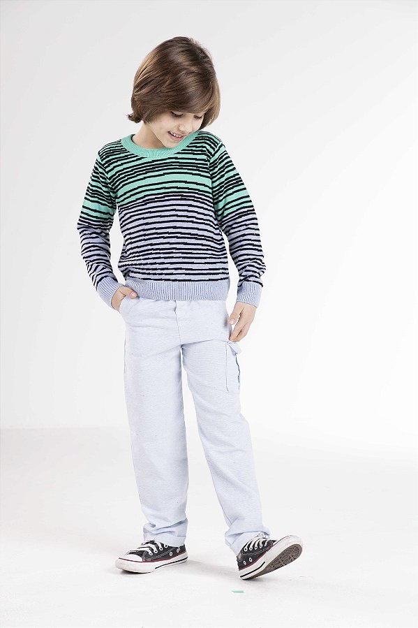 Sweater Blusa Em Linha Pedro Lucas Mini Lord