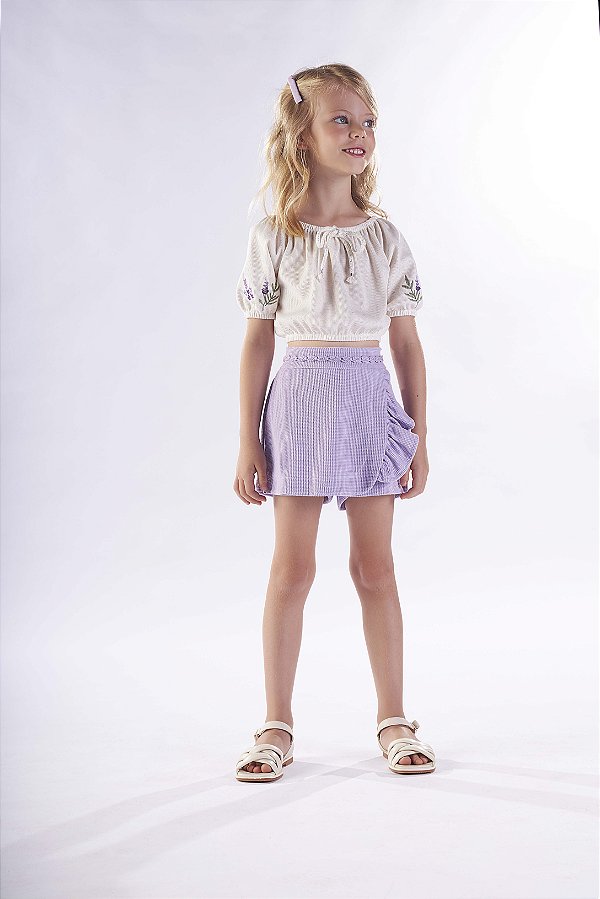 Conjunto Cropped e Short Saia Kiki Xodo 3450022