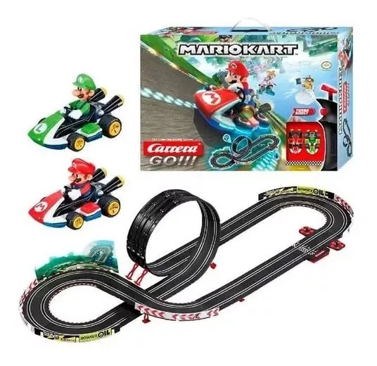Autorama Carrera Pista Mario Kart E Luigi 4,9 Mts Loop