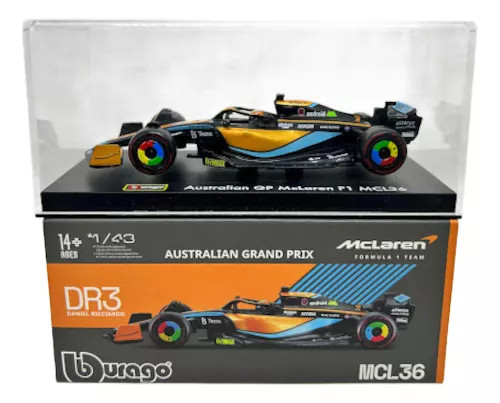 Miniatura Formula 1 Mclaren Mcl36 - Daniel Ricciardo F1 1/43