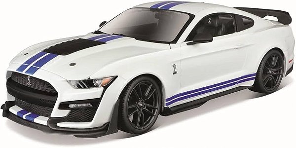 Miniatura Mustang Shelby Gt500 Branco  Maisto 2020 - 1/18