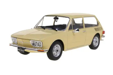 Miniatura Carro Volkswagen Brasilia Bege 1976 - 1/24