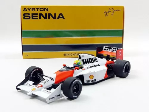 Miniatura Formula 1 Ayrton Senna Mp4/5b 1990 1/18 F1
