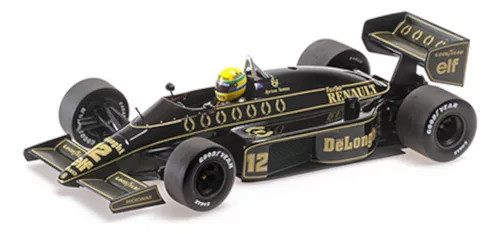 Miniatura Formula 1 Ayrton Senna - F1 Lotus Renault 98T 1986