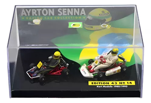 Miniatura Ayrton Senna Racing Collection Kart 1980/1993 1/43