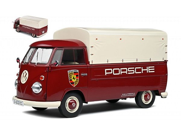 Miniatura Carro Kombi T1 Pick-up Porsche 1/18 - Solido