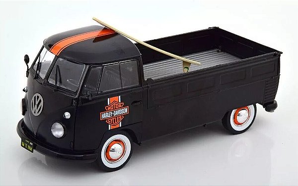 Miniatura Volkswagen Kombi T1 Harley Davidson Edition - 1/18
