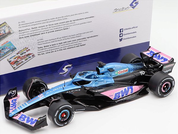 Miniatura Formula 1 Alpine A523 Azul - Pierre Gasly - 1/18 F1