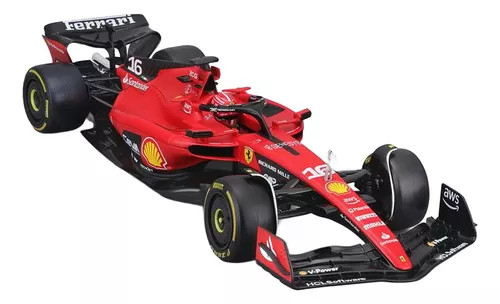 Miniatura Formula 1 Ferrari Leclerc Sf-23 1/18 - Bburago F1