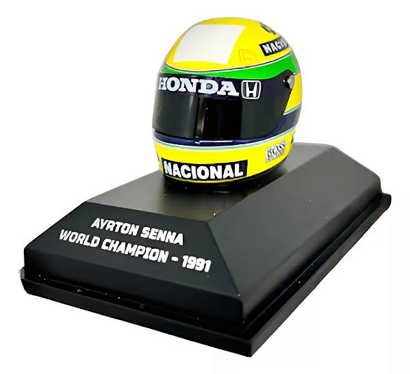 Miniatura Capacete Ayrton Senna 1991 -escala 1/8- Minichamps
