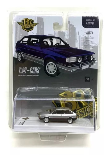Miniatura Vw Gol Gts 1988 Brazilian Street Cars 1/64 Prata