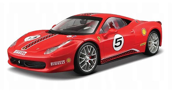 Miniatura Carro Ferrari 458 Challenge 1/24-bburago