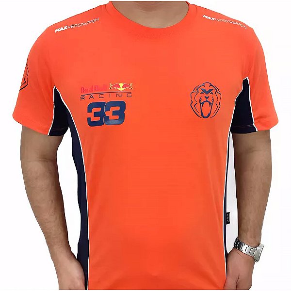 Camiseta Formula 1 Max Verstappen 33 - Laranja