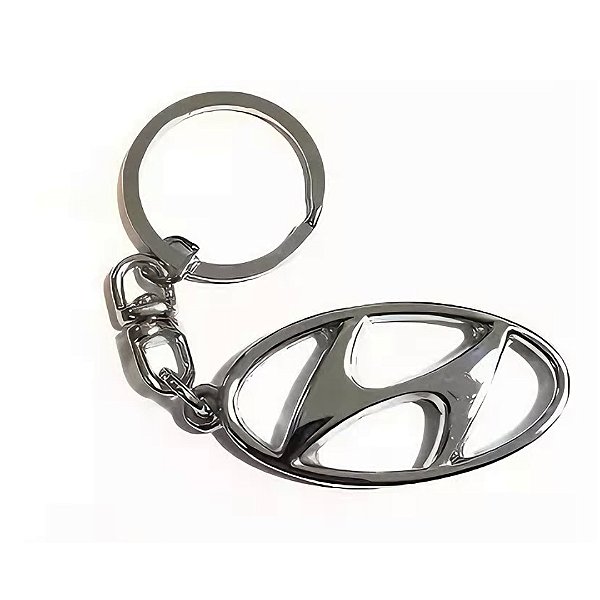 Chaveiro Automotivo Em Aço Inox - Hyundai