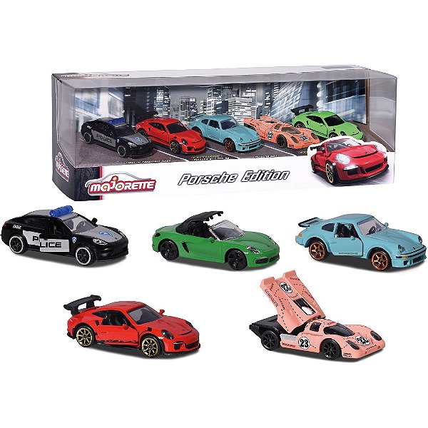 Pack 5 Miniaturas Porsche Edition - Gift Pack 1/64 Majorette