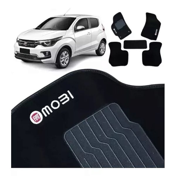 Tapete Automotivo 5 Peças - Fiat Mobi