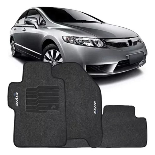 Tapete Automotivo 3 Peças - Honda New Civic