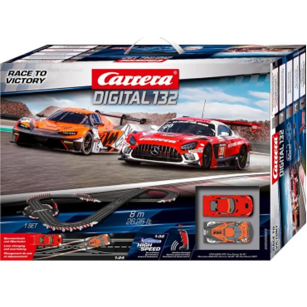 Autorama Carrera Digital Pista Elétrica Race to Victory 1/32 com 8 m