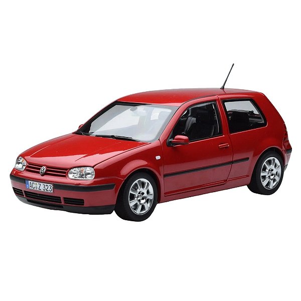 Miniatura Carro Norev 1/18 Volkswagen Golf Mk4 2002 Vermelho