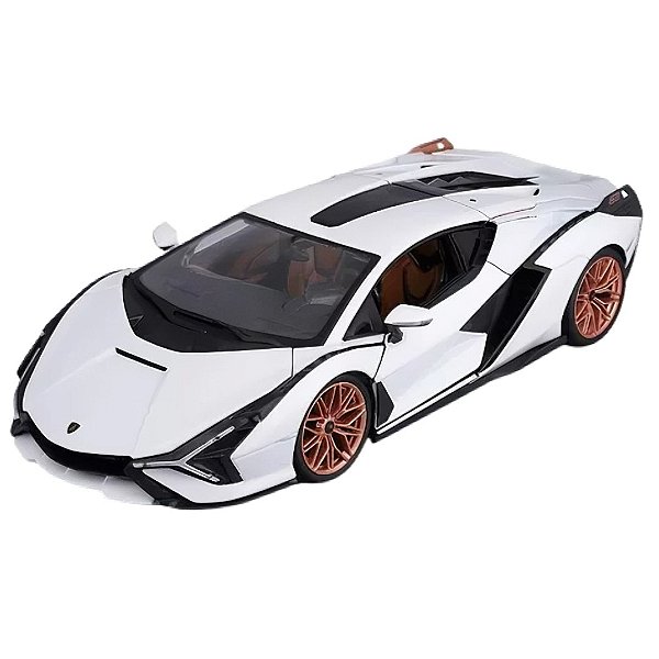 Miniatura Carro Lamborghini Sian Fkp 37 1/18 branco