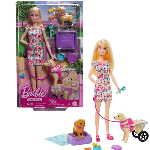 Boneca Barbie Passeio com animais