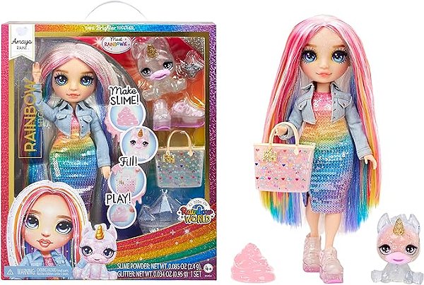 Rainbow High Amaya Rainbow Com Slime Kit E Pet