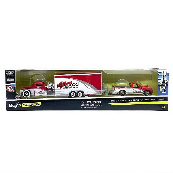 Maisto 1:64 Diecast Design Team Hauler 454 Ss + Chev PickUp