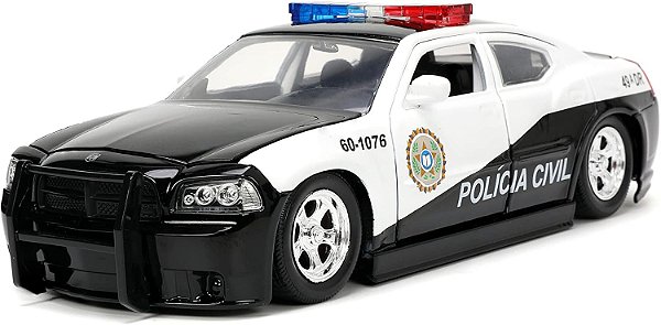 Miniatura Dodge Charger 2006 police Velozes e Furiosos 1/24