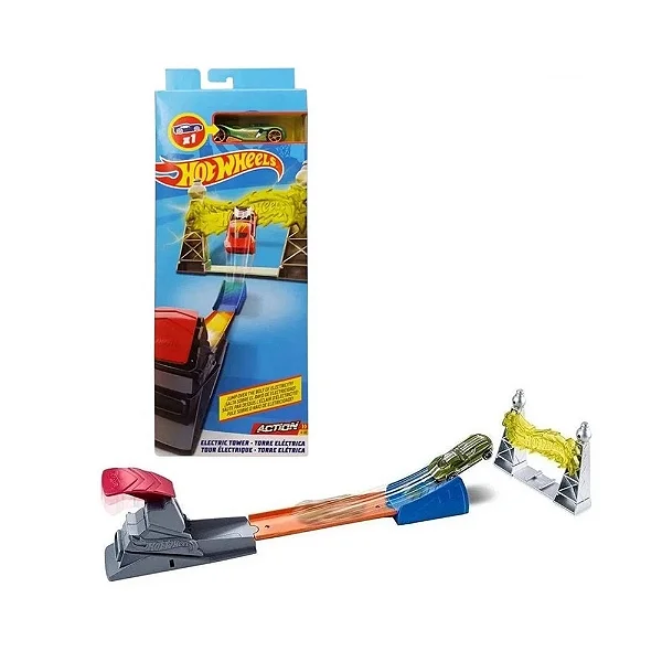 Pista Hot Wheels  - Jump over the bolt - mattel