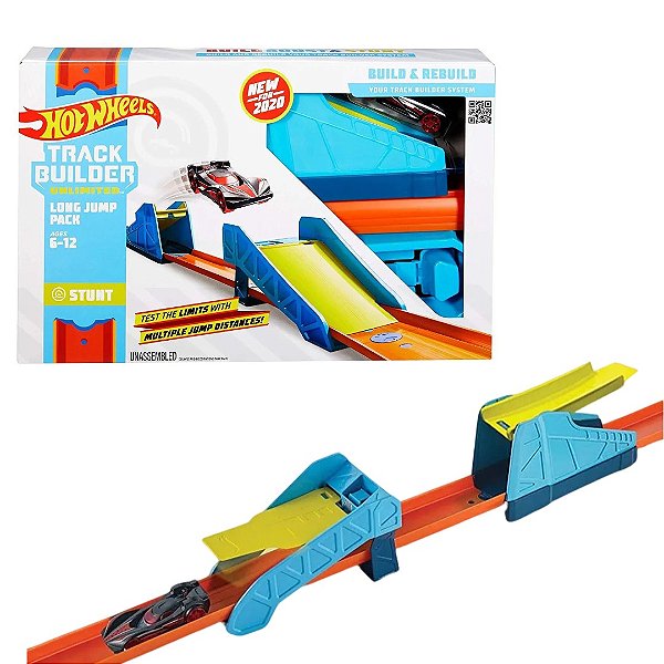 Pista Hot Wheels Track Builder - Long Jump