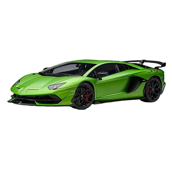 Miniatura carro Lamborghini Aventador SVJ Verde 1/18