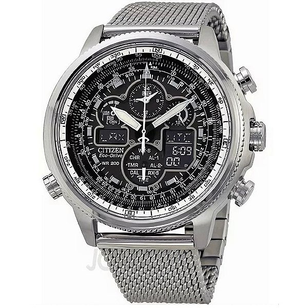 Relogio Citizen Navihawk Jy8030-83e Calendario Perpet Jy8030