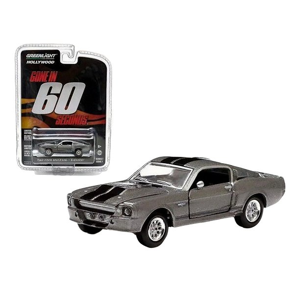 Miniatura carro Ford Mustang 1967 Eleanor 60 segundos 1/64