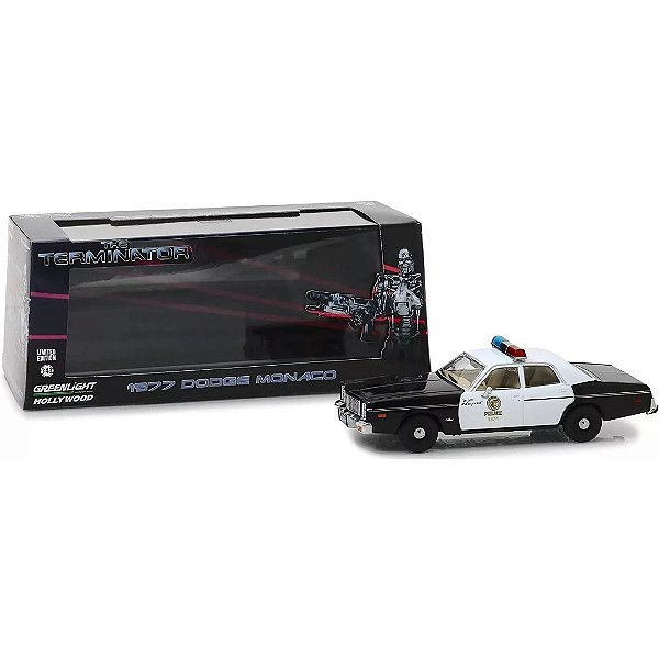 Miniatura carro Dodge Monaco 1977 O Exterminador do Futuro 1/43