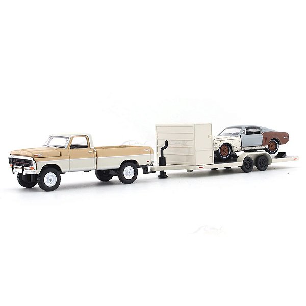 Conjunto Ford F-100 Ranger 4x4 + Mustang GT 390 1/64