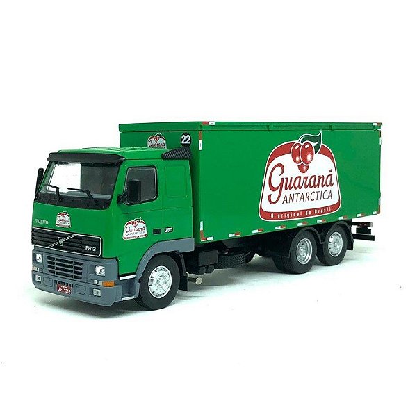 Miniatura caminhão Nacional - Volvo FH12 380 Guaraná 1/43