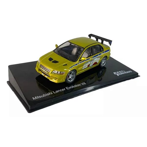 Miniatura Velozes E Furiosos Brian Mitsubishi Lancer evo VII - 1/43