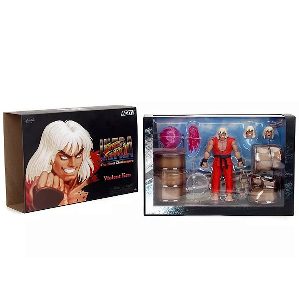 Boneco Articulável Ultra Street Fighter 2 Violent Ken Jada