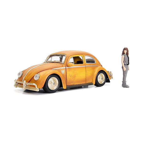 Miniatura carro Transformers Fusca Bumblebee 1/24