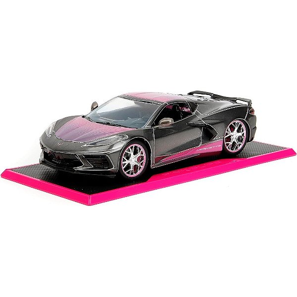 Miniatura carro Chevrolet Corvette Stingray pink slips 1/24