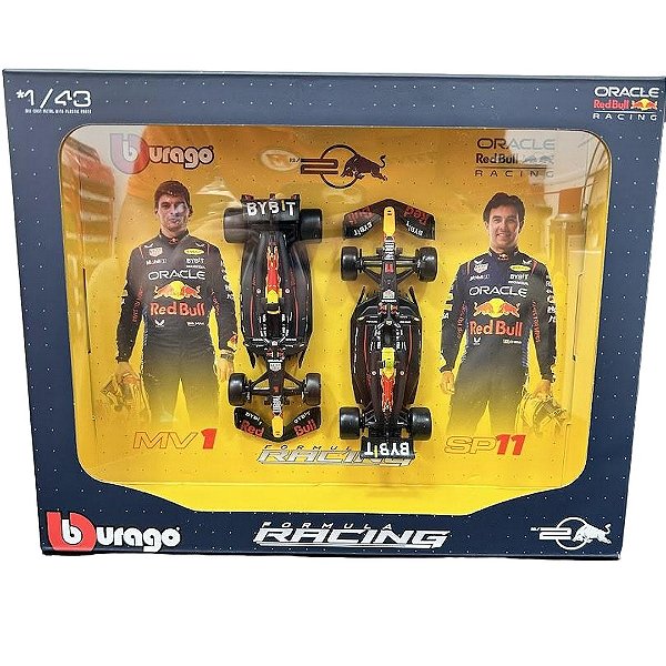 Conjunto Formula 1 Equipe RedBull RB20-verstappen e Perez 1/43