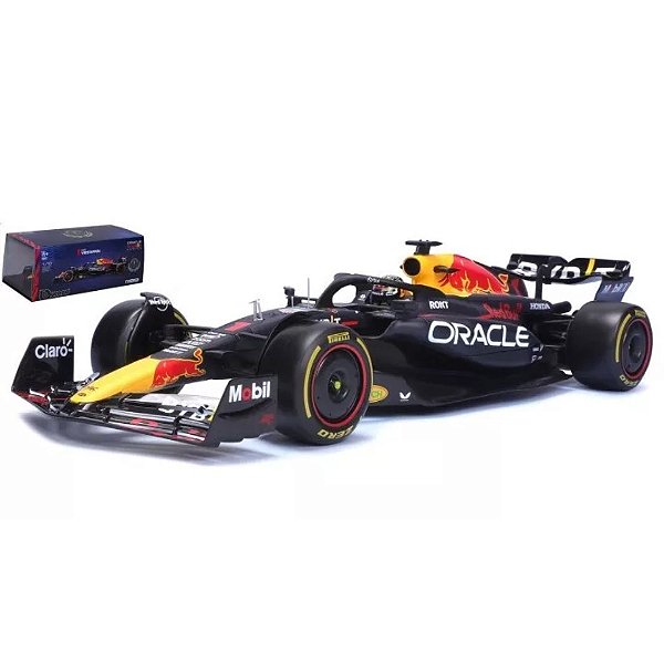 Miniatura Formula 1 RedBull RB19 1/18 com Acrilico