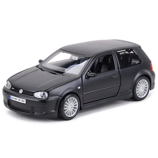 Miniatura carro Volkswagen Golf R32 1/24 - preto