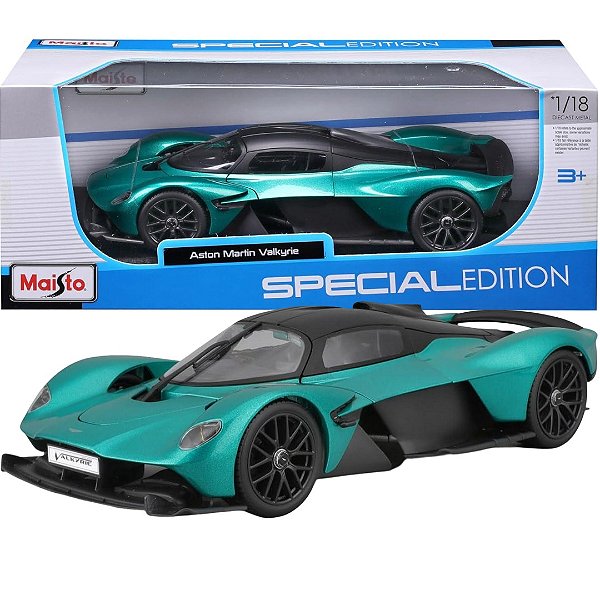 Miniatura carro Aston Martin Valkyrie 1/18 - Verde