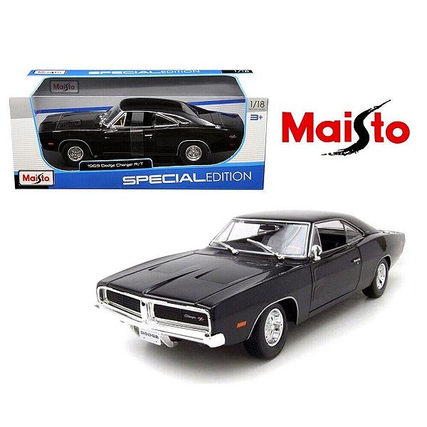 Miniatura carro Dodge Charger R/T 1969 - 1/18