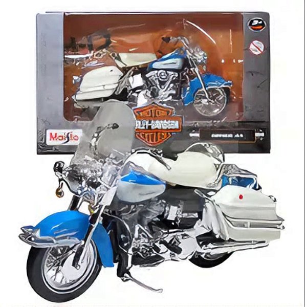 Miniatura Moto Harley Davidson FLH Electra glide 1966 - 1/18